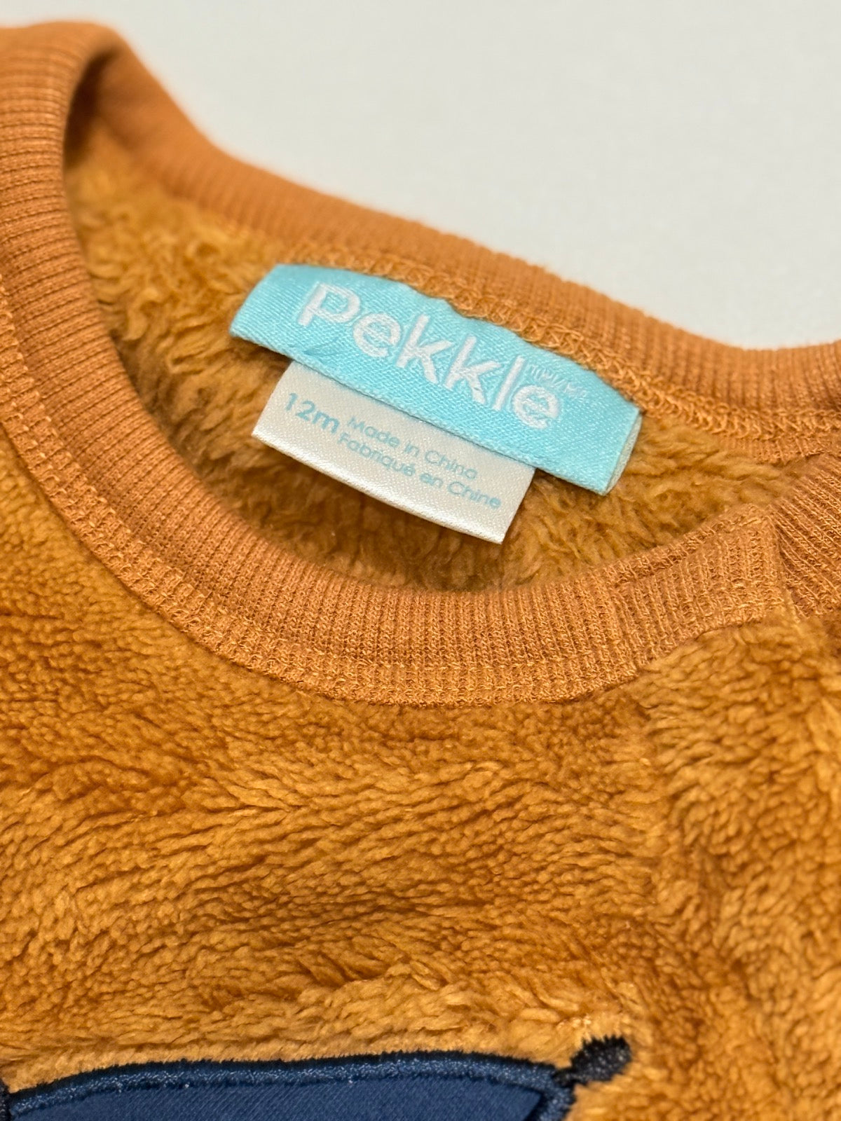Pekkle Caramel Rocket Sweat-shirt en molleton 12 mois