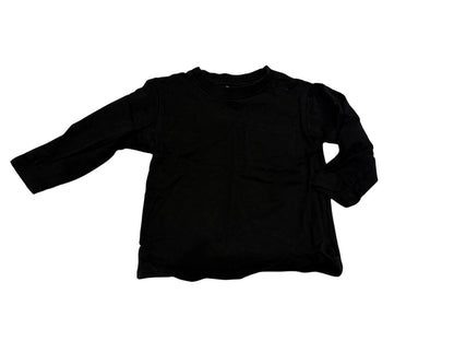 Zara Black Long Sleeve T-Shirt 9-12m