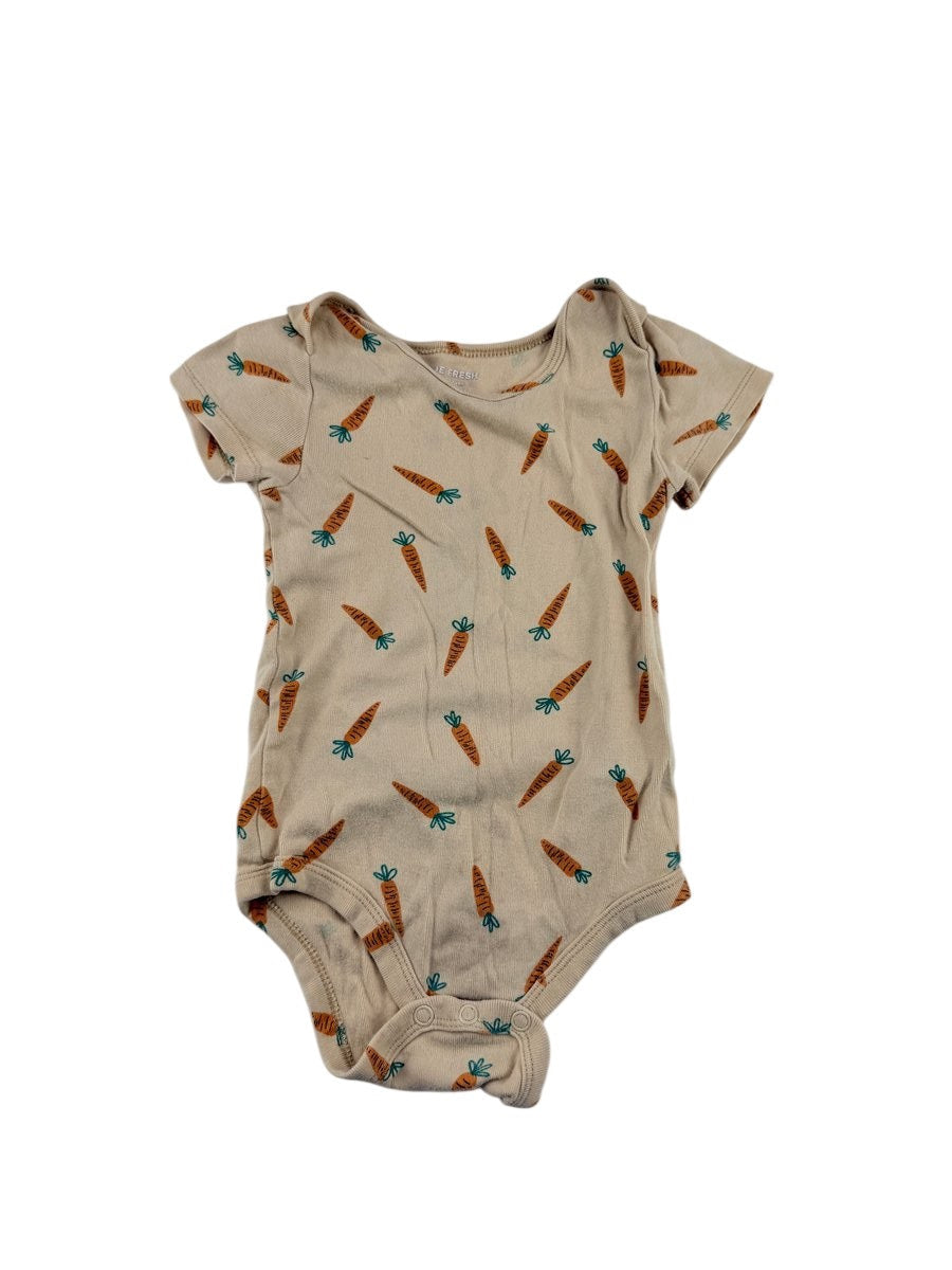 Joe Fresh Carrot Print Bodysuit 12-18M