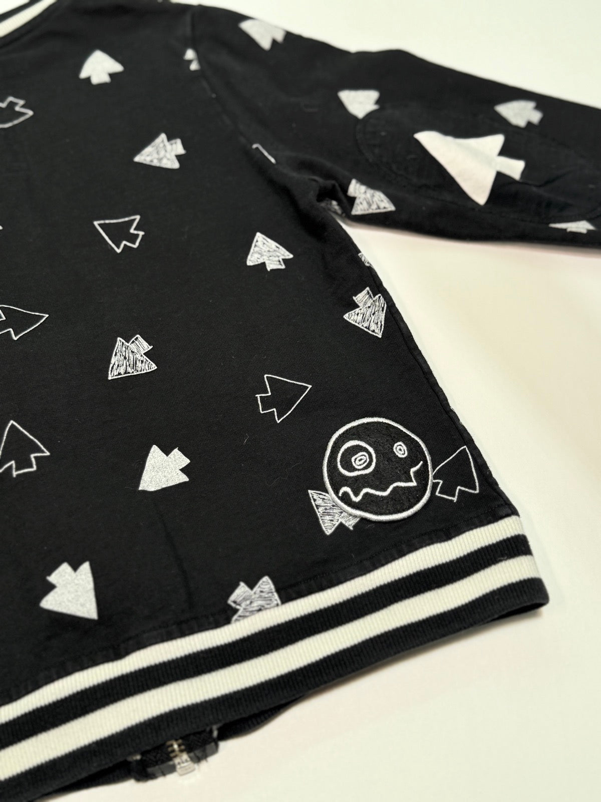 Loud Black Arrow Print Zip Jacket 6Y
