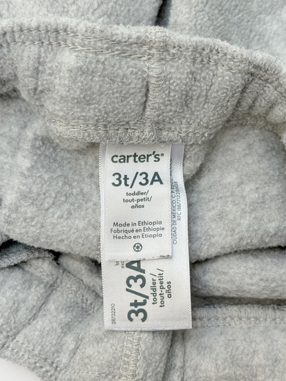 Carter's Gray Fleece Jogger Pants 3T