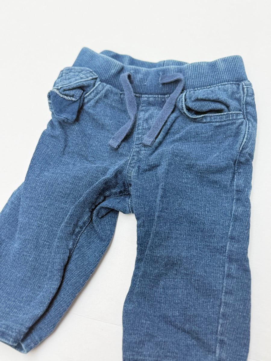 Baby Gap Chambray Knit Jogger Pants 3-6M