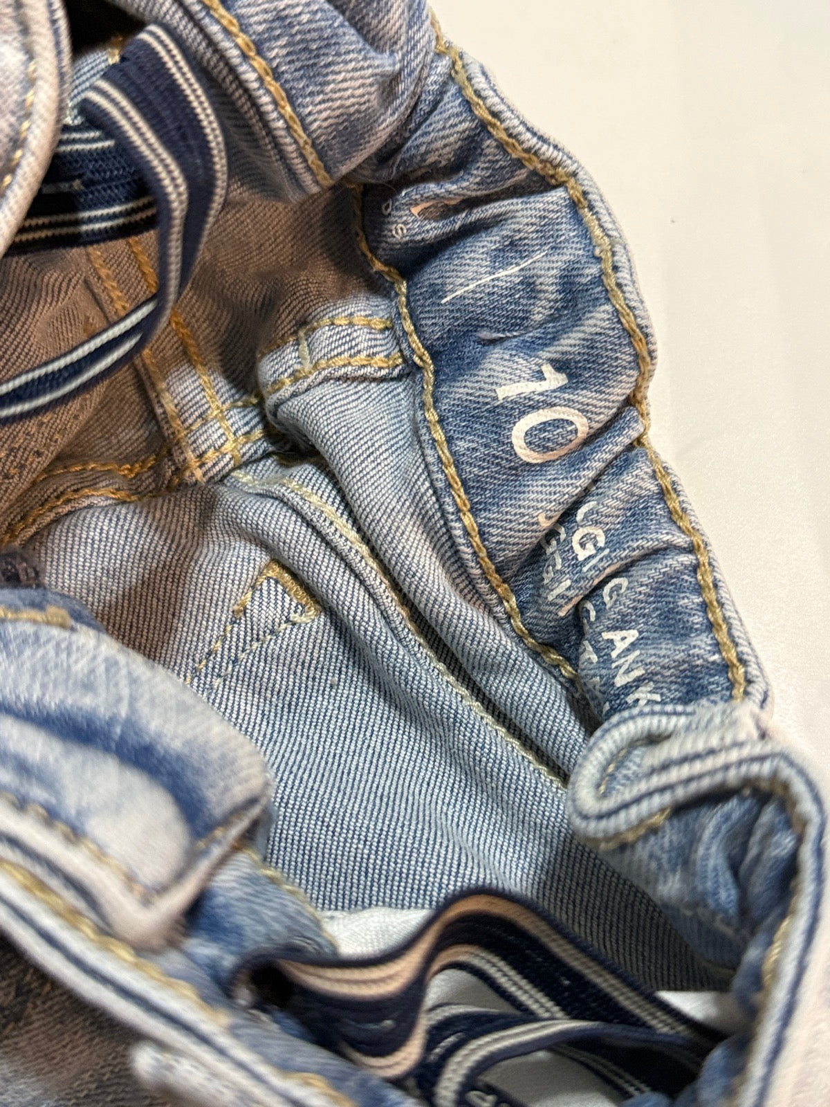 Gap Denim Light Wash Distressed Jeans Size 10