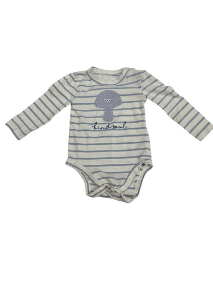 Little Earthling Kind Soul Striped Bodysuit 6-9M