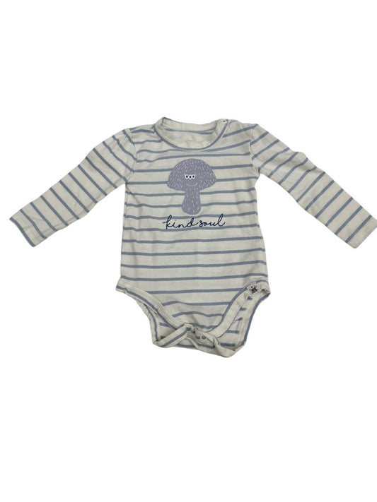 Little Earthling Kind Soul Striped Bodysuit 6-9M