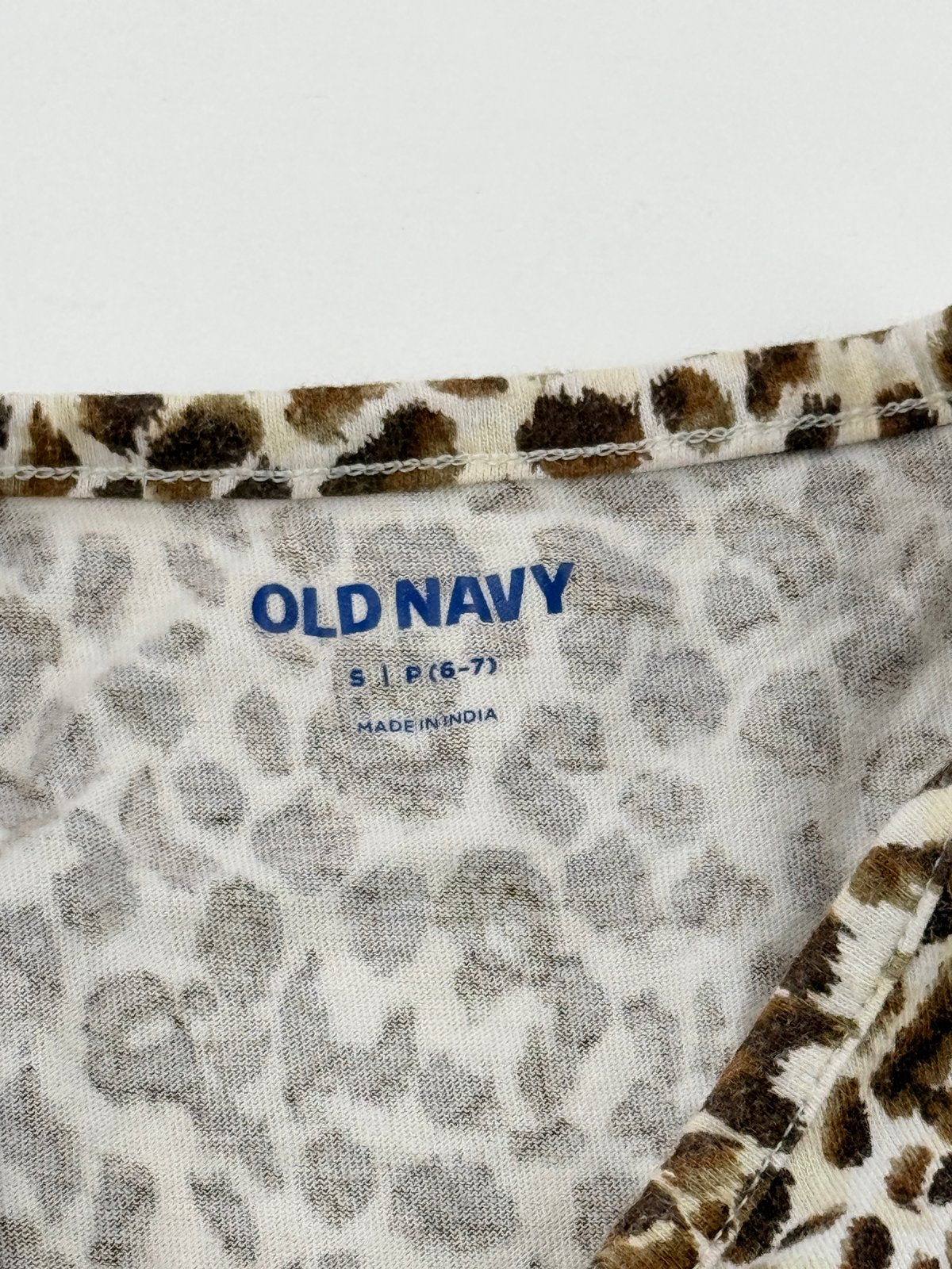 Old Navy Leopard Print Tiered Dress Size 6-7