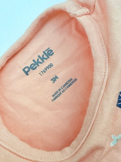 Pekkle Fruit Print Flutter Sleeve Tee 3M