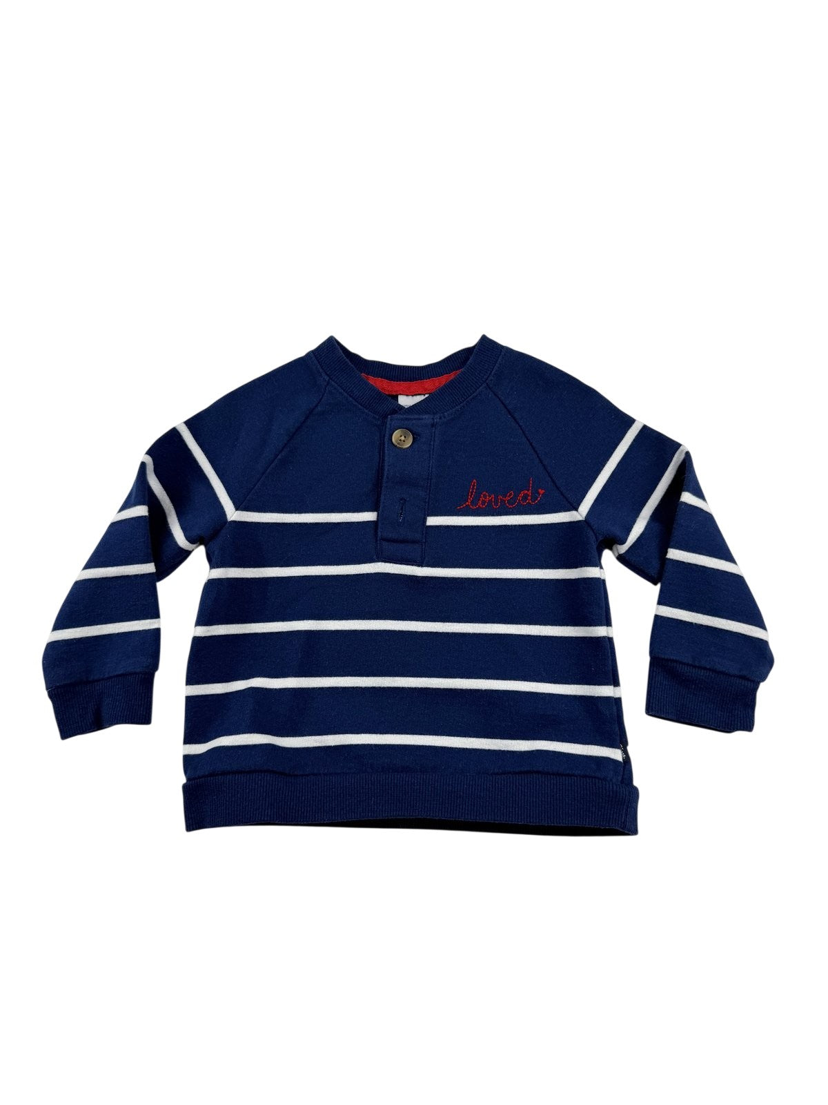 OshKosh B'gosh Striped Henley Sweatshirt 18M