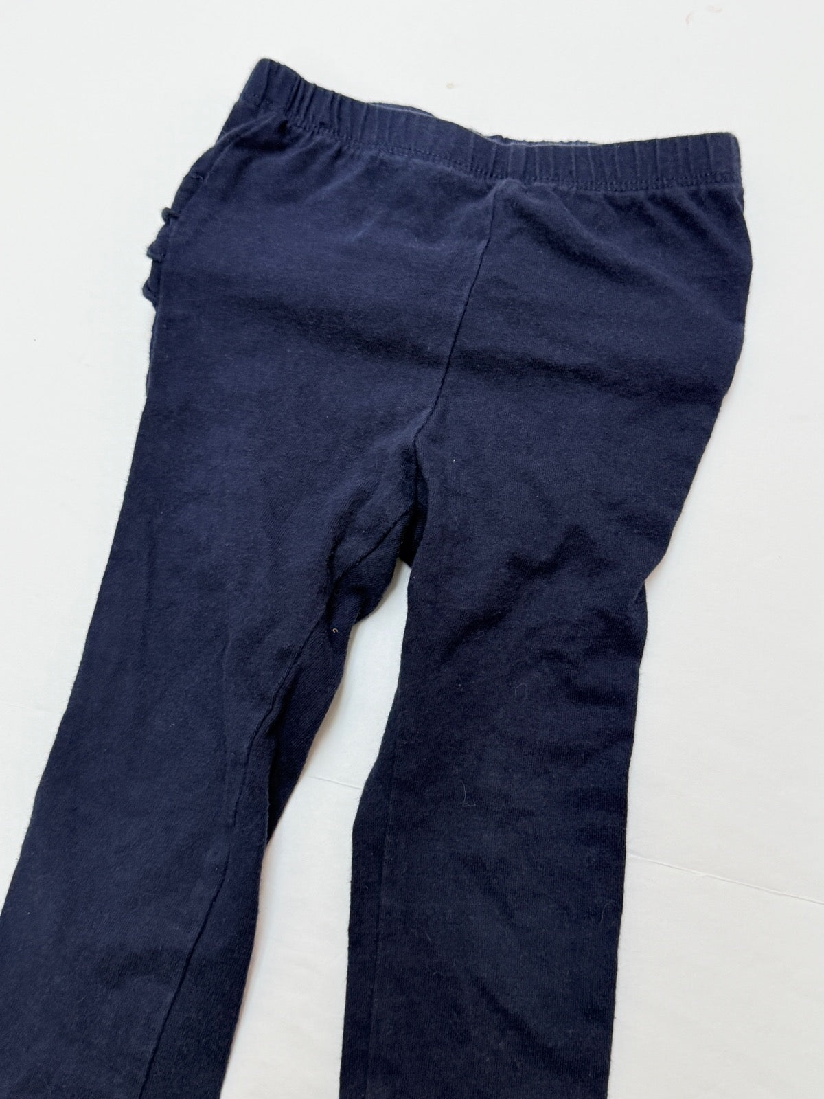 Navy Ruffle Leggings Kids