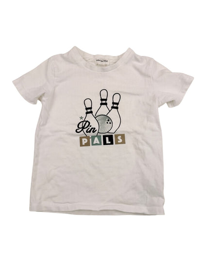 miles the label Pin Pals White T-Shirt 4Y