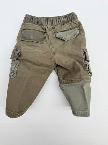 Baby Gap Olive Cargo Jogger Pants 6-12M