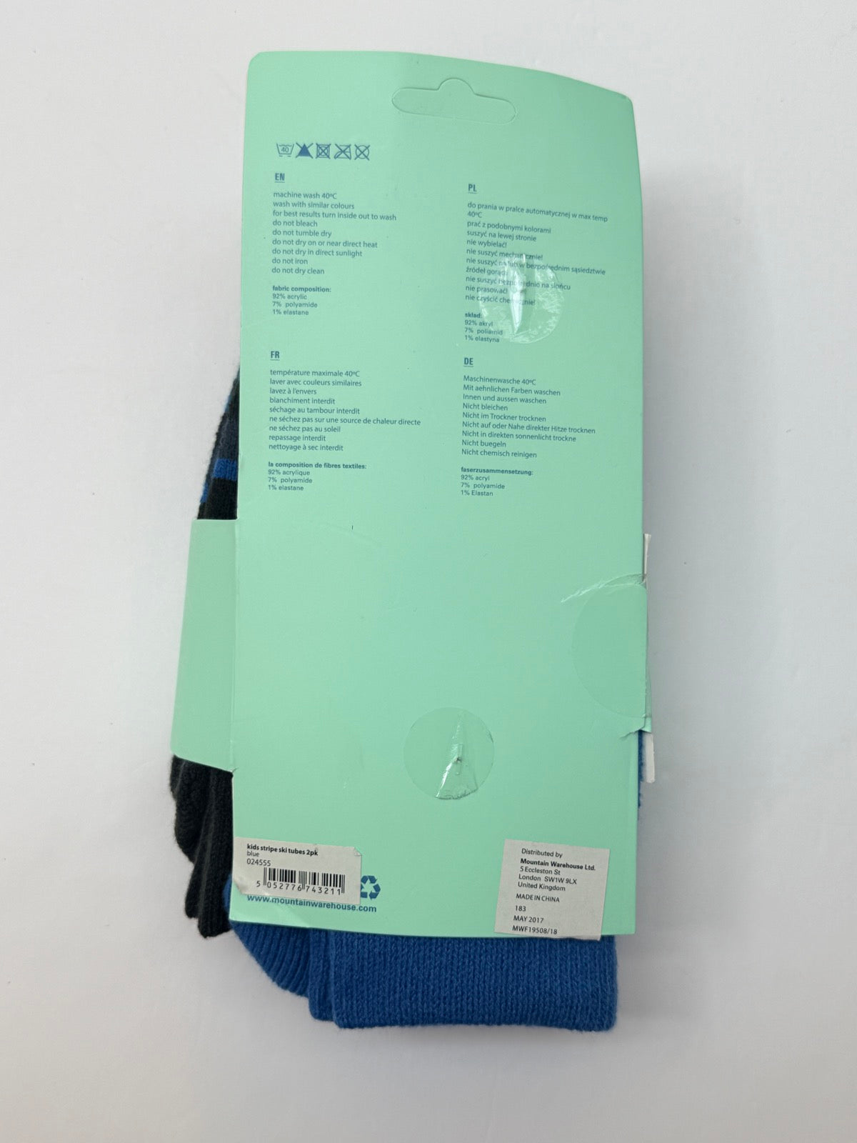 Mountain Warehouse Snow Tube Socks One Size