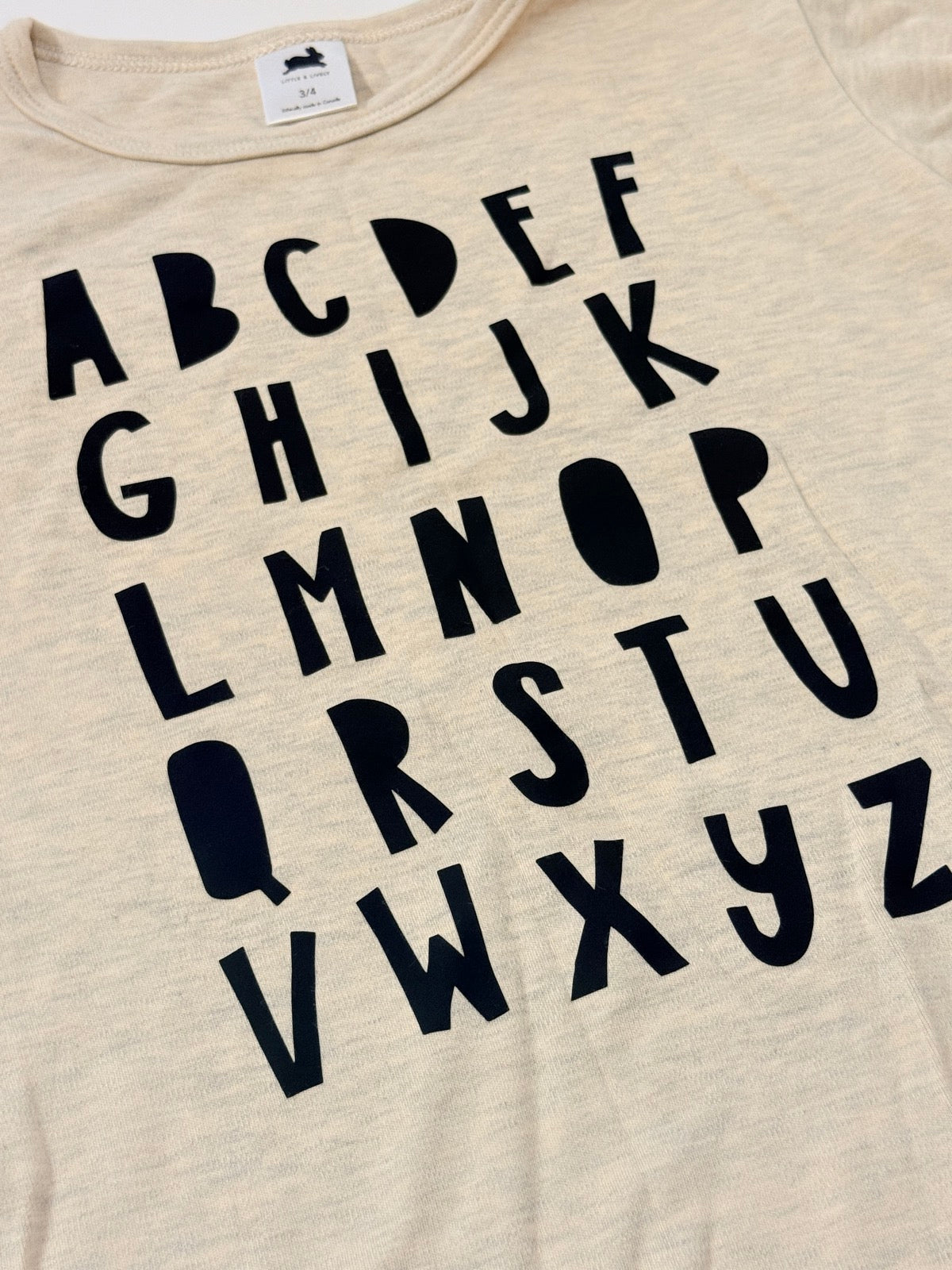Little & Lively Alphabet T-Shirt Size 3 4