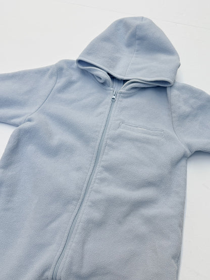 Les Bébés de Bagsvonnière Fleece Hooded Romper 9/12M