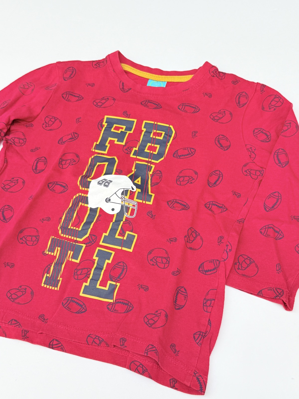 Little Kids Football Graphic Long Sleeve Shirt 5Y