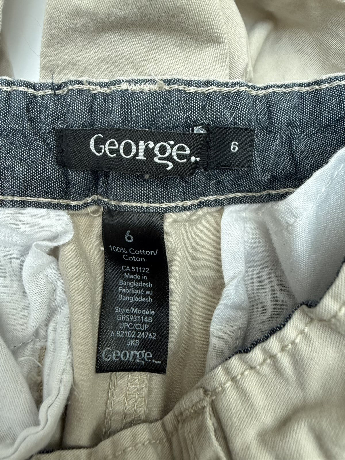 George Khaki Jogger Pants Size 6