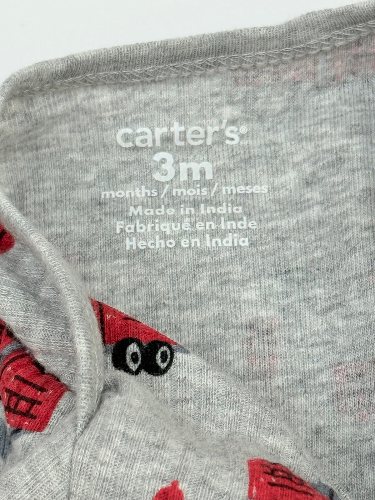 Carter's Fire Truck Print Bodysuit 3M