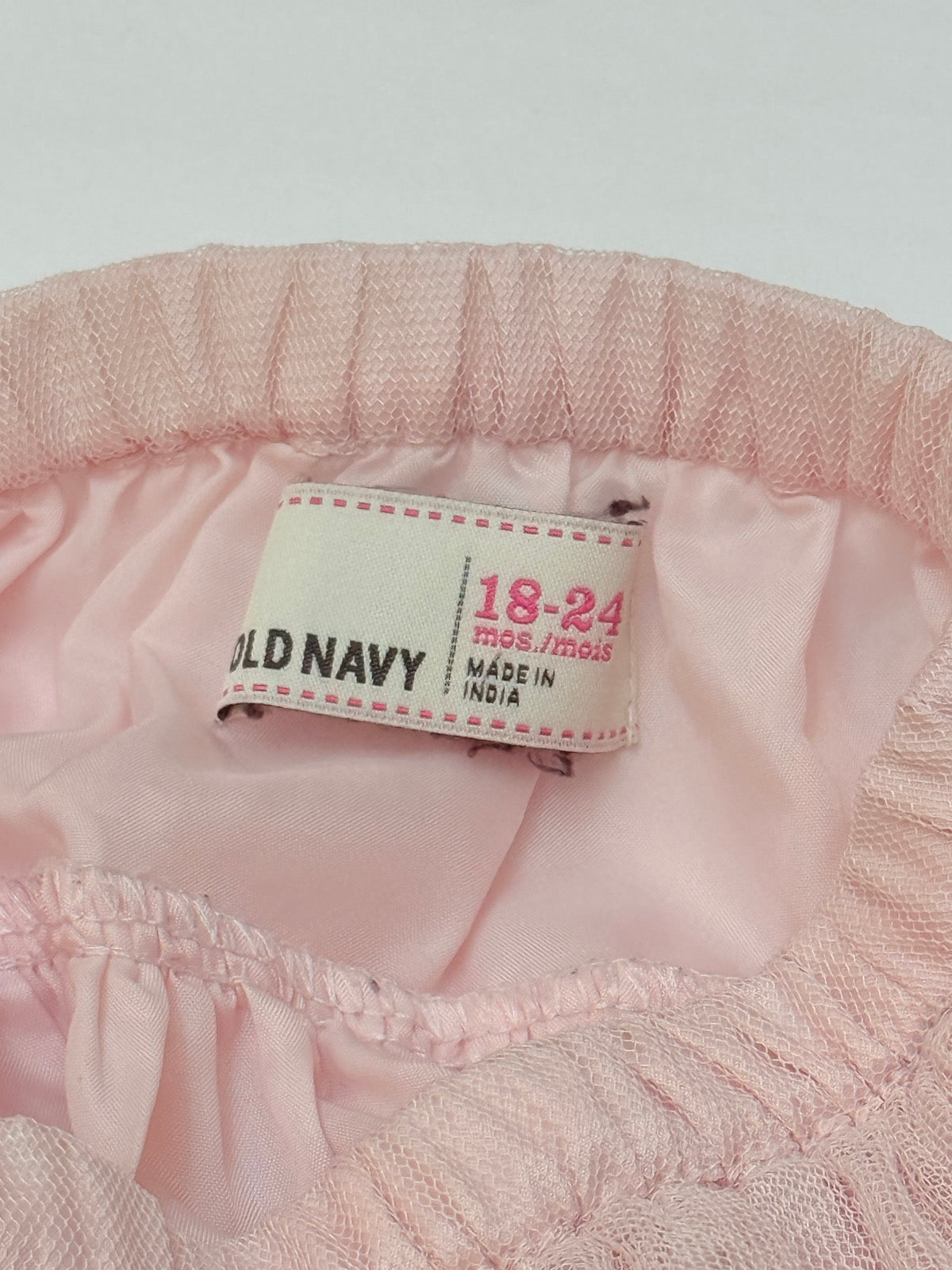 Old Navy Pink Tulle Tiered Skirt 18-24M