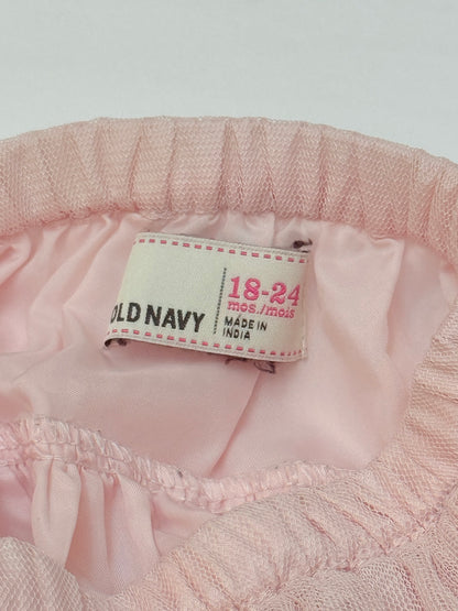 Old Navy Pink Tulle Tiered Skirt 18-24M