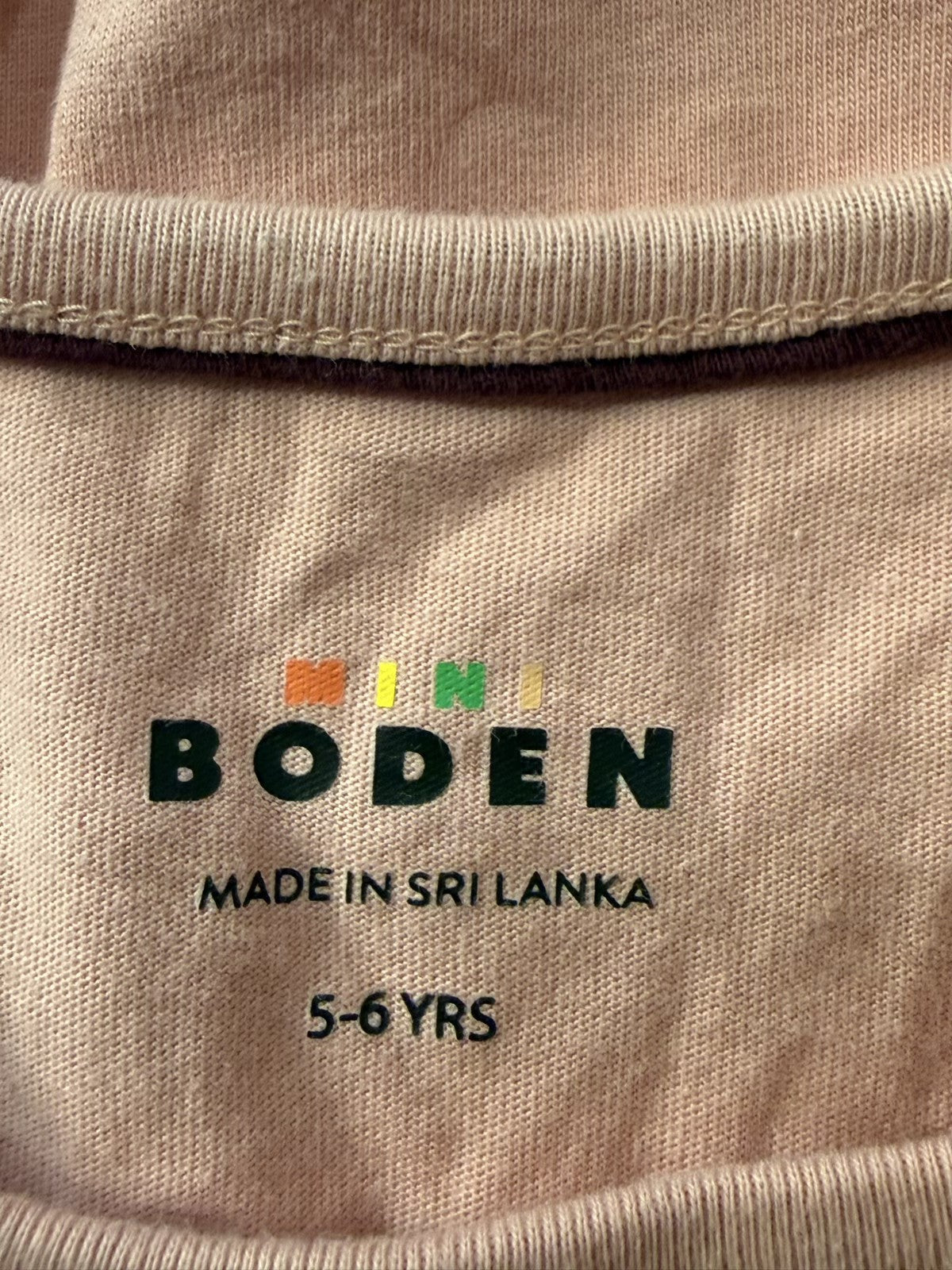 Mini Boden Pink Bunny Appliqué Top 5-6Y