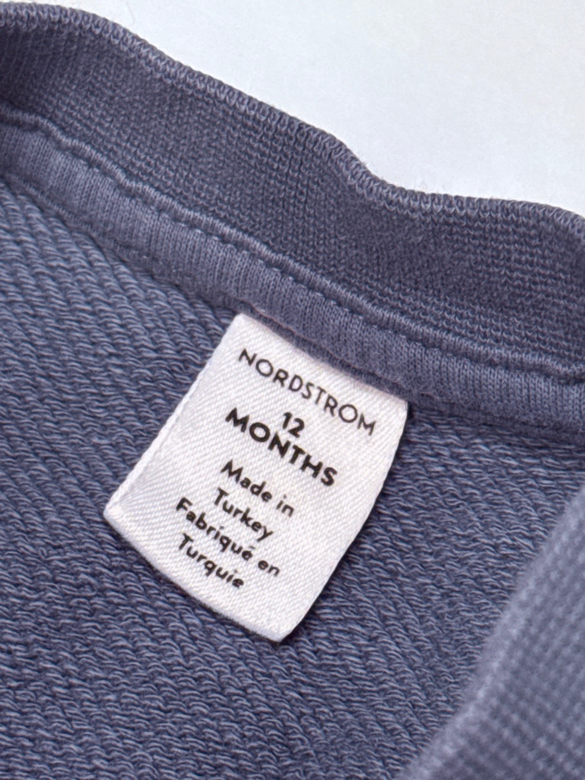 Nordstrom / Sanetta Blue Sweatsuit 6-12m