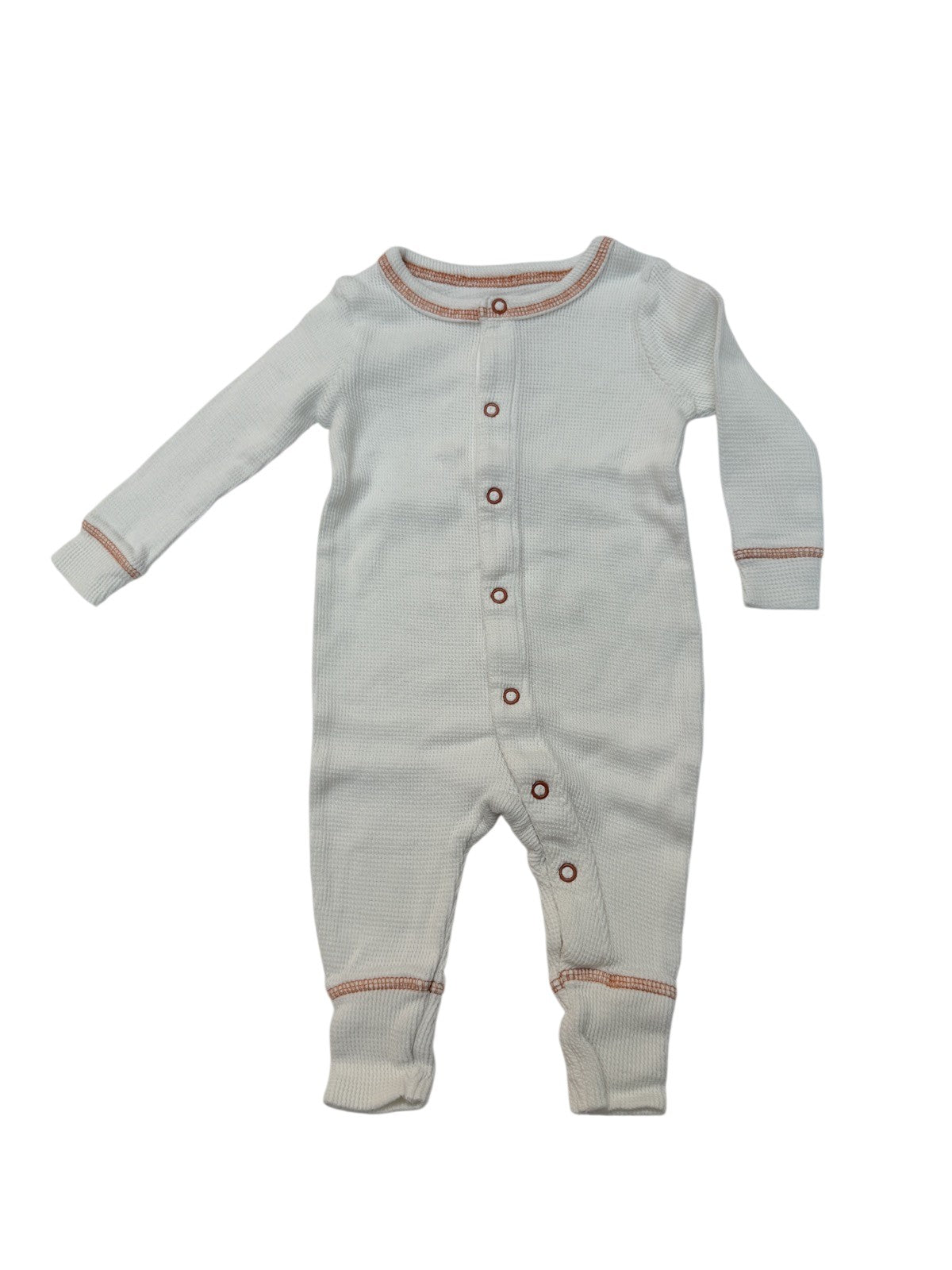 Rise Little Earthling Thermal Waffle Romper 6-9M