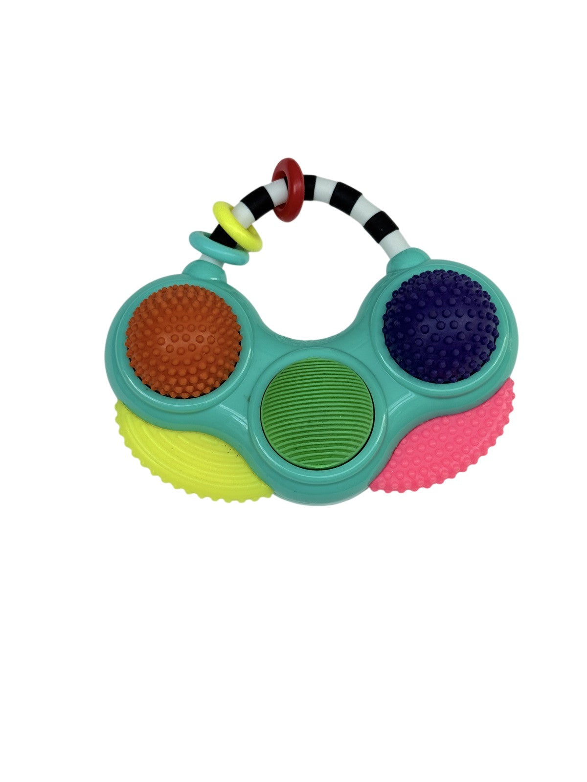Sassy Teethe & Twirl Musical Rattle Sensory Toy