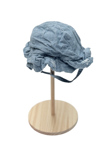 Old Navy Chambray Embroidered Bonnet Hat 12-18M