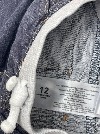 Carter's Dark Wash Pull-On Pants 12M
