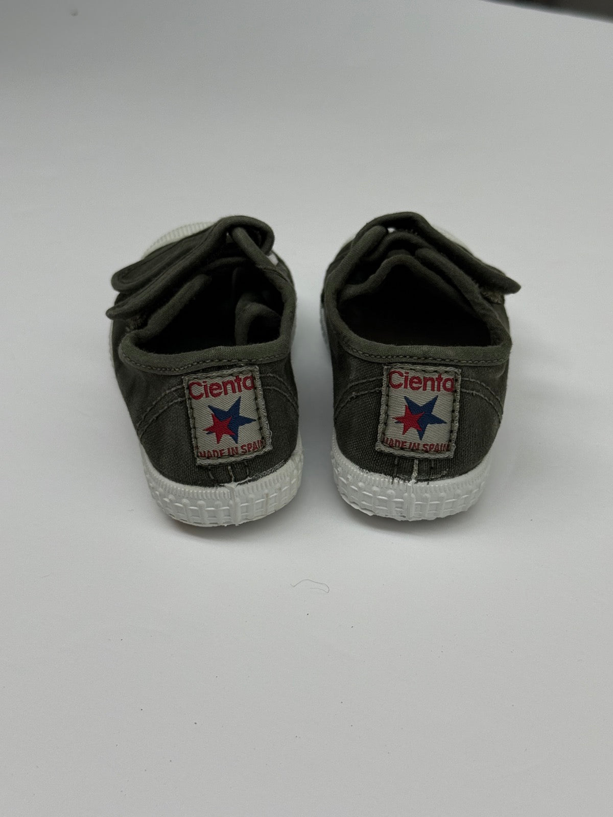 Cienta Olive Green Canvas Sneakers Toddler 22 -6-6.5