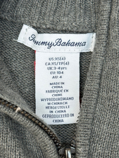 Tommy Bahama Gray Quarter-Zip Sweater 4T