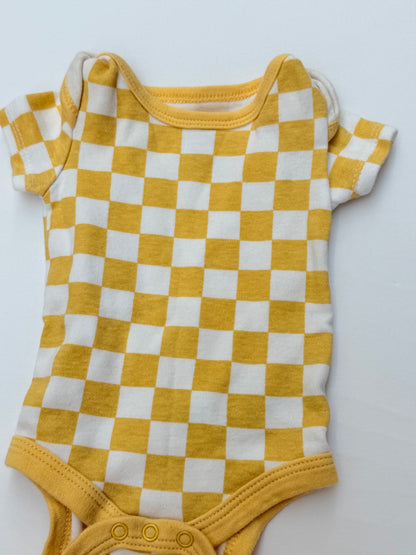 The Peanutshell Checkered Bodysuit 3M