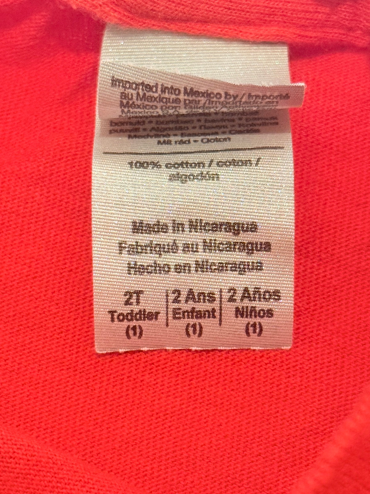 Caution Terrible Two's Red Tee 2T