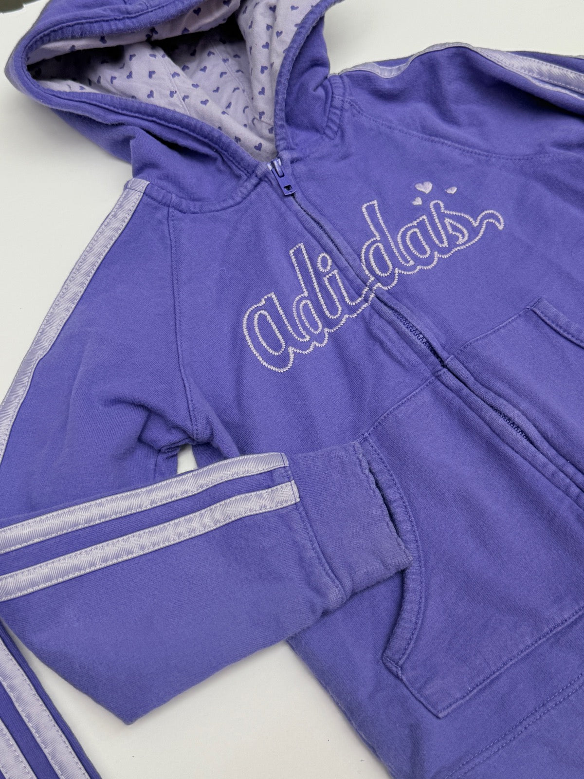 Adidas Purple Hoodie Joggers Set 4T