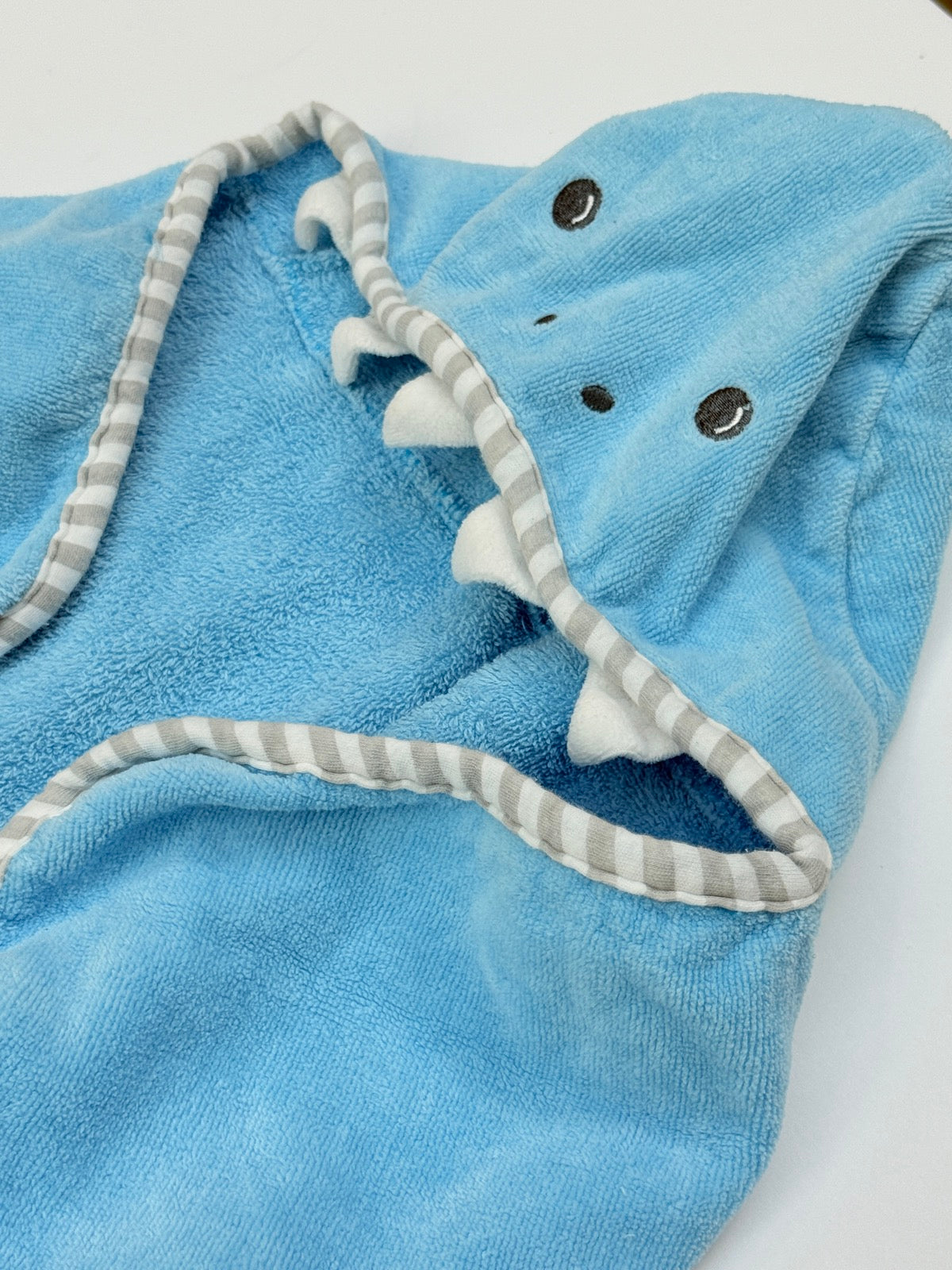 Shark Hooded Baby Bath Towel 0-6m