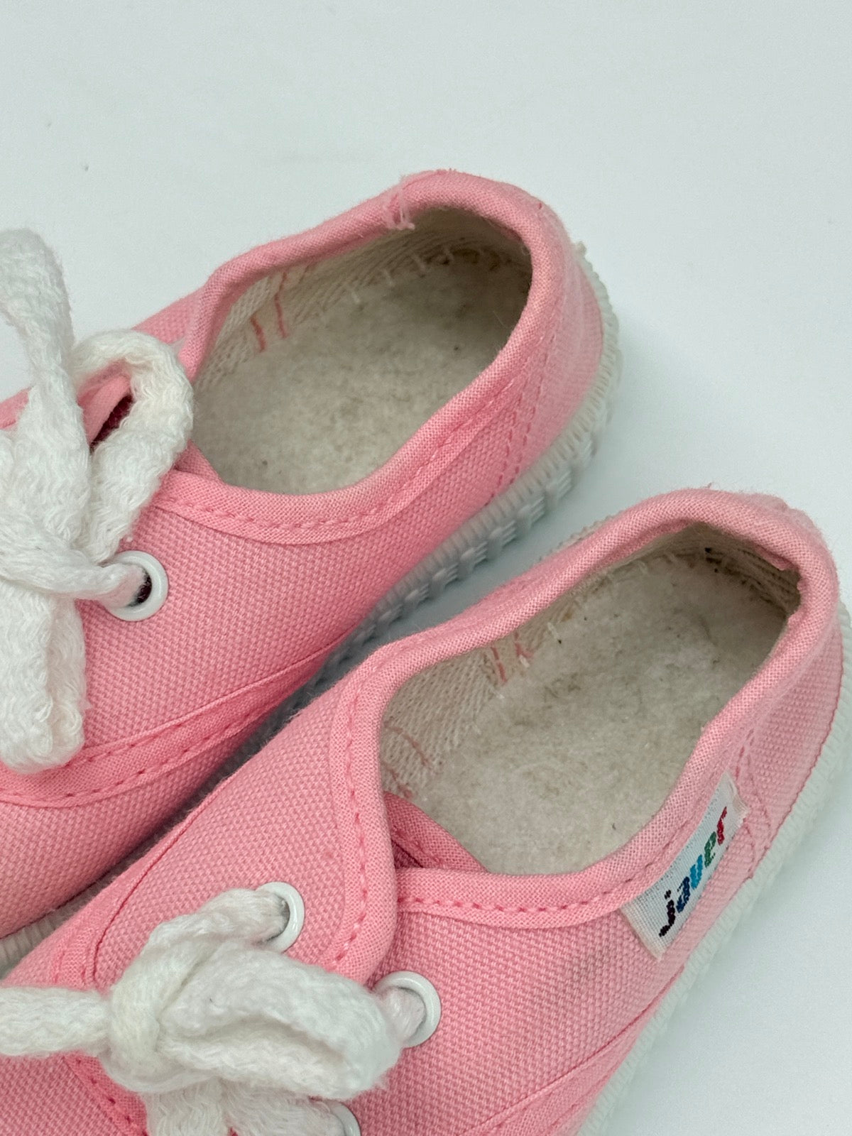 Javer Pink Canvas Sneakers Size 22