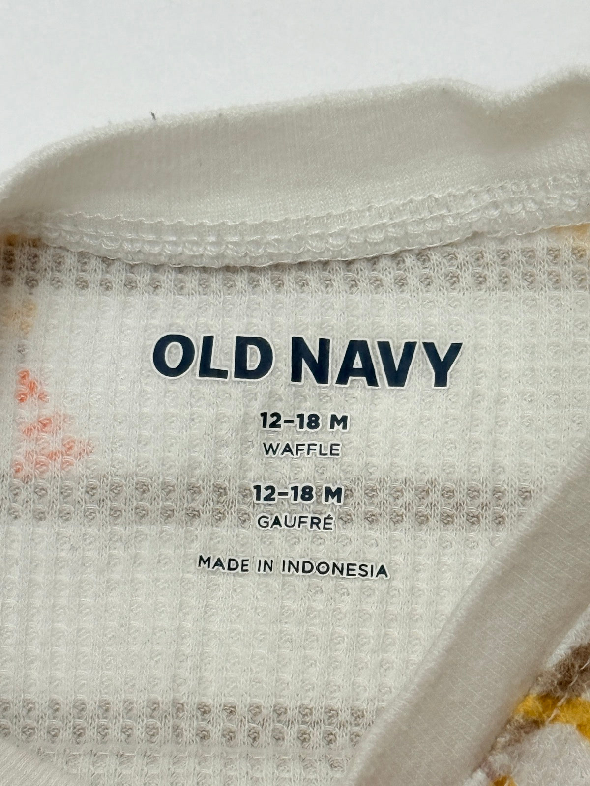 Old Navy Waffle Knit Truck Shirt 12-18M
