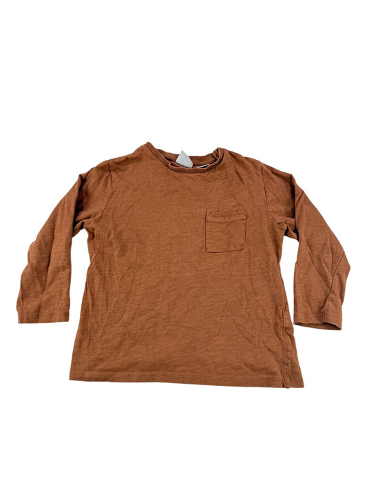 Zara Brown Long Sleeve T-Shirt Size 4-5Y