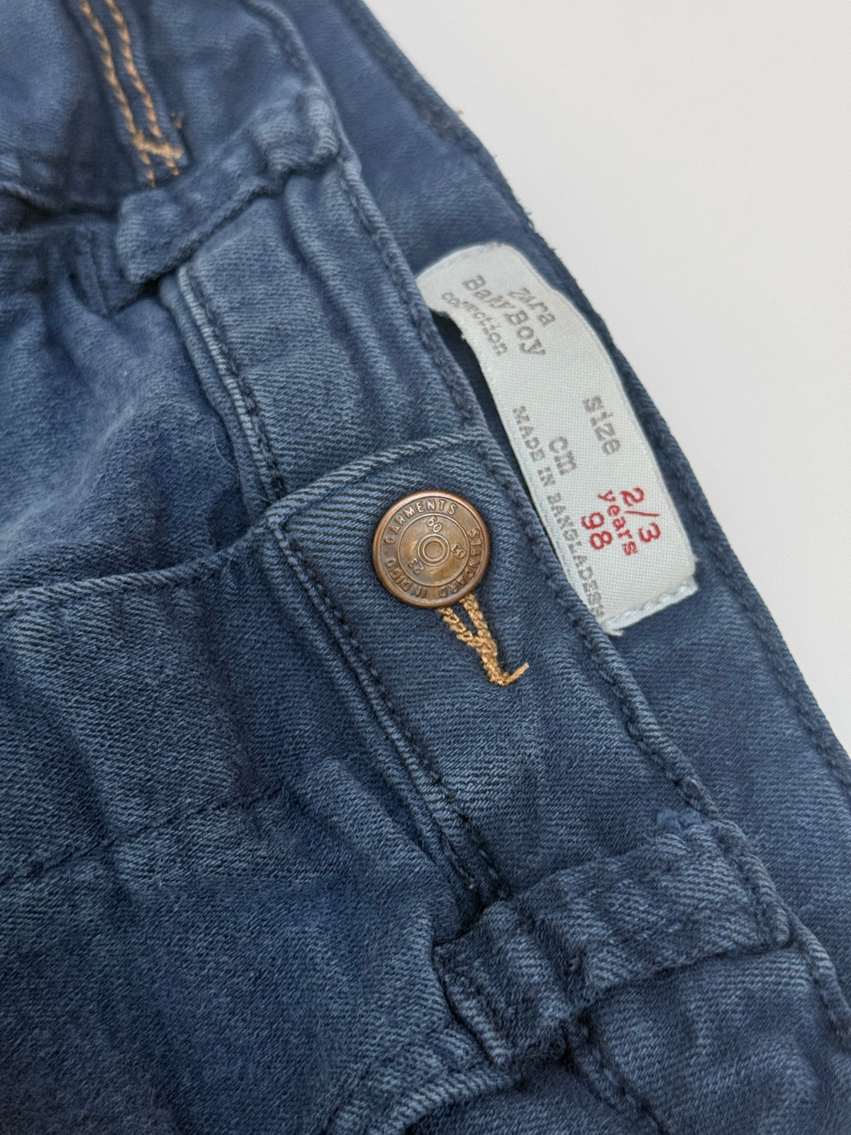 Zara Baby Boy Dark Wash Skinny Jeans 2-3Y