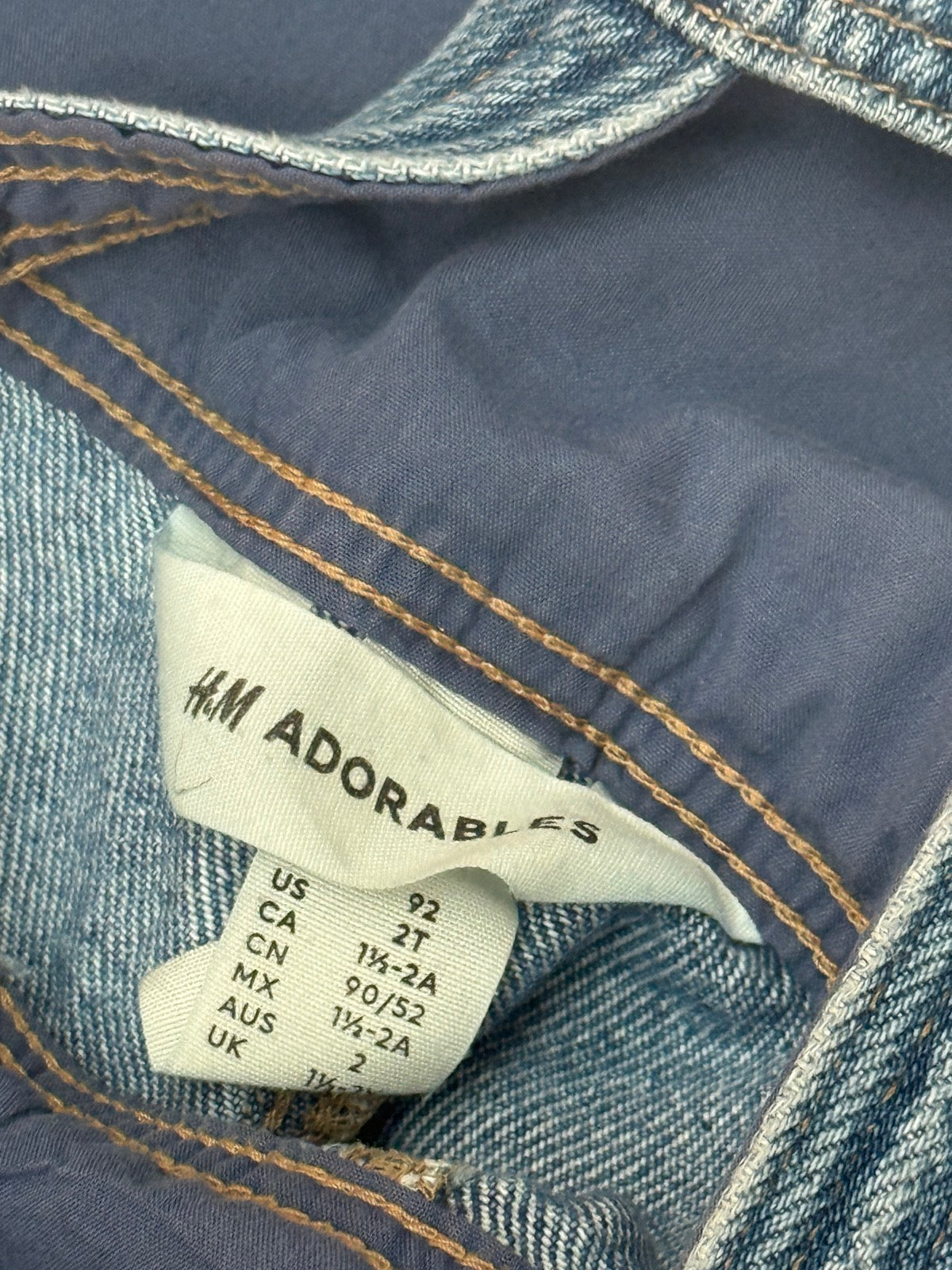 H&M Adorables Denim Overalls 2T