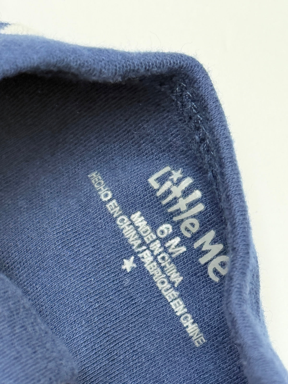Little Me Dog Embroidered Footed Sleeper 6M