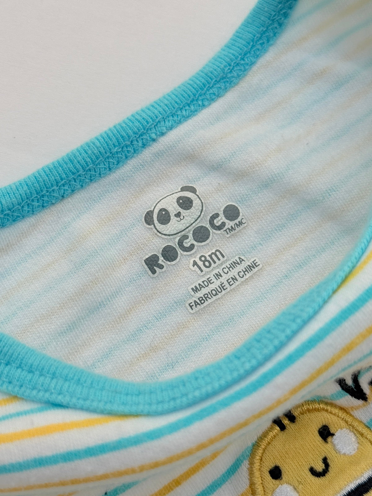 Rococo Striped Bee Bodysuit 18m