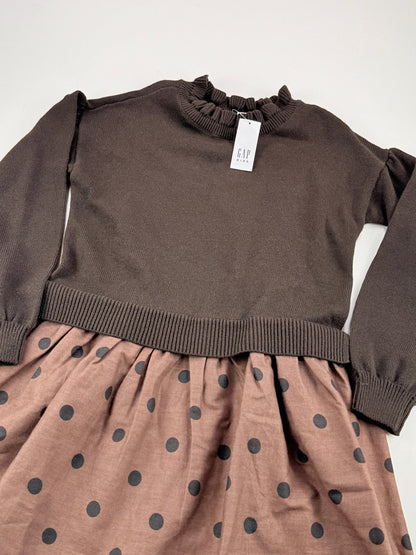NWT - Gap Kids Polka Dot Dress Size 6-7