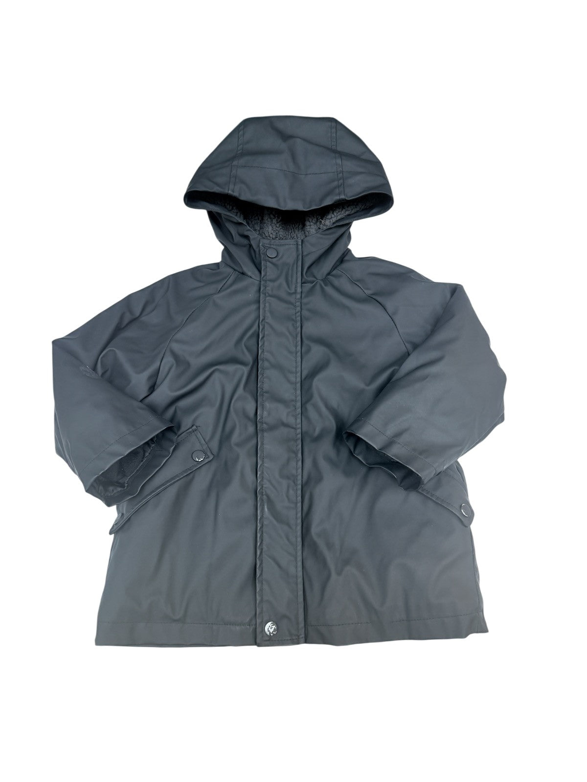 Zara Rain Hooded Fleece-Lined Jacket Size 4T