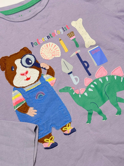 Mini Boden Palaeontologist Long Sleeve Top 5-6Y