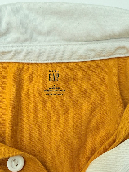 Baby Gap Mustard Rugby Polo Shirt 4T