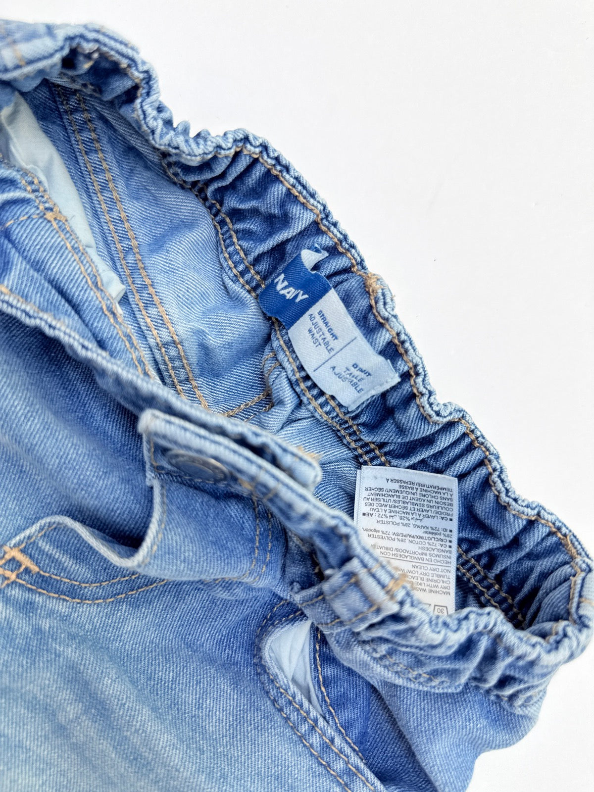 Old Navy Straight Jeans Adjustable Waist 4T