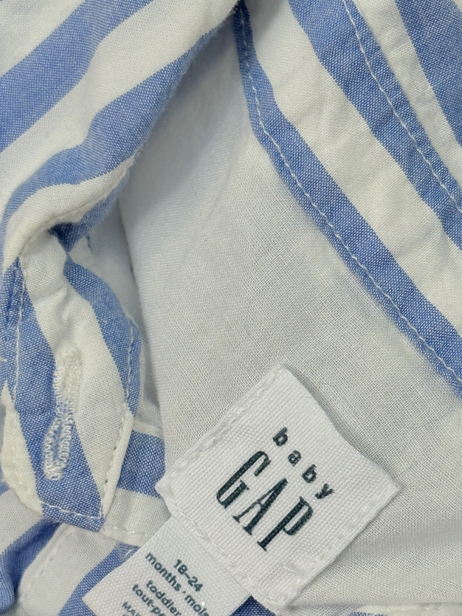 Baby Gap Blue Stripe Dress 18-24M