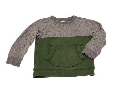 Carter's Gray Speckle Sweatshirt & Green Shorts 24m