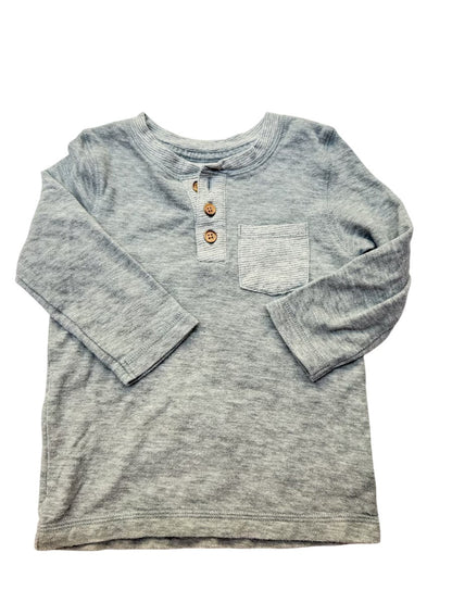 Cat & Jack Gray Henley Long Sleeve 18M